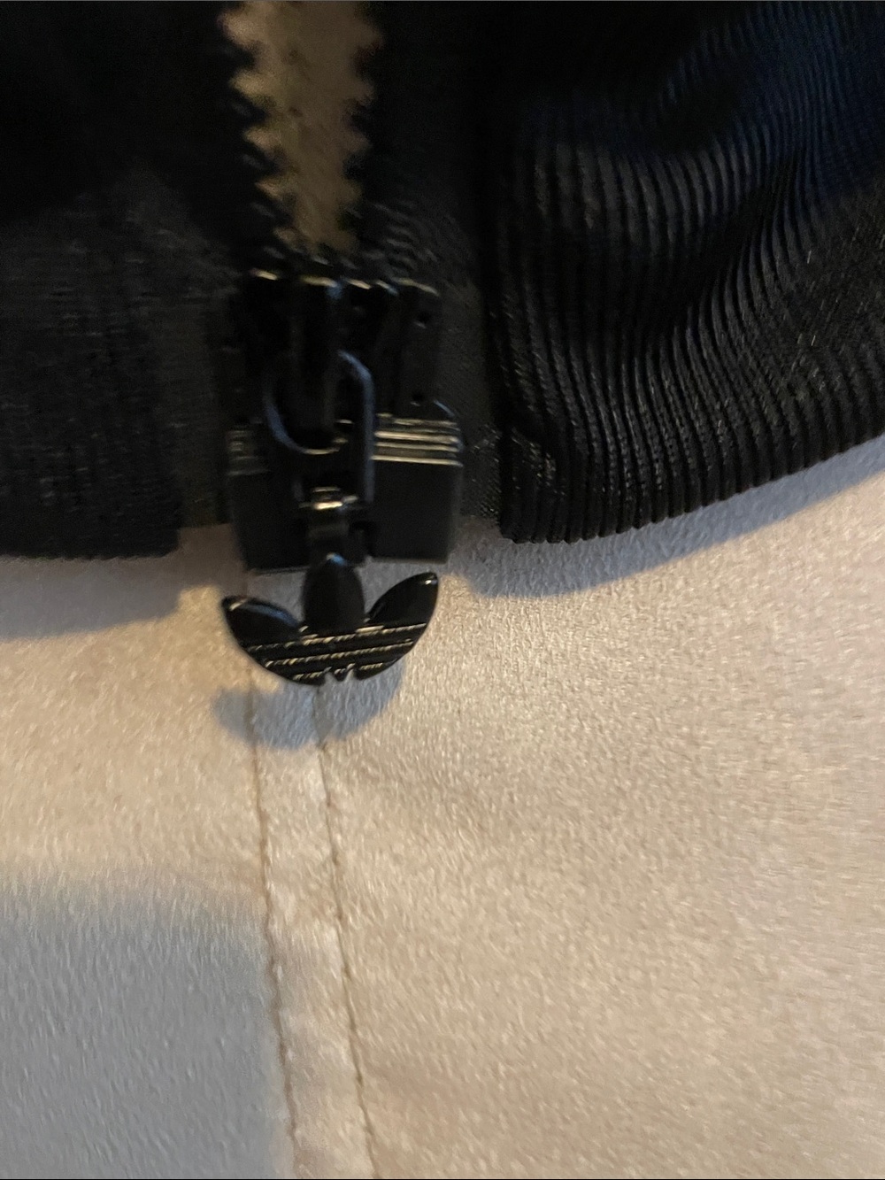 adidas Originals Black Cropped Bomber Jacket with Sheer Sleeves - Picture 5 of 16